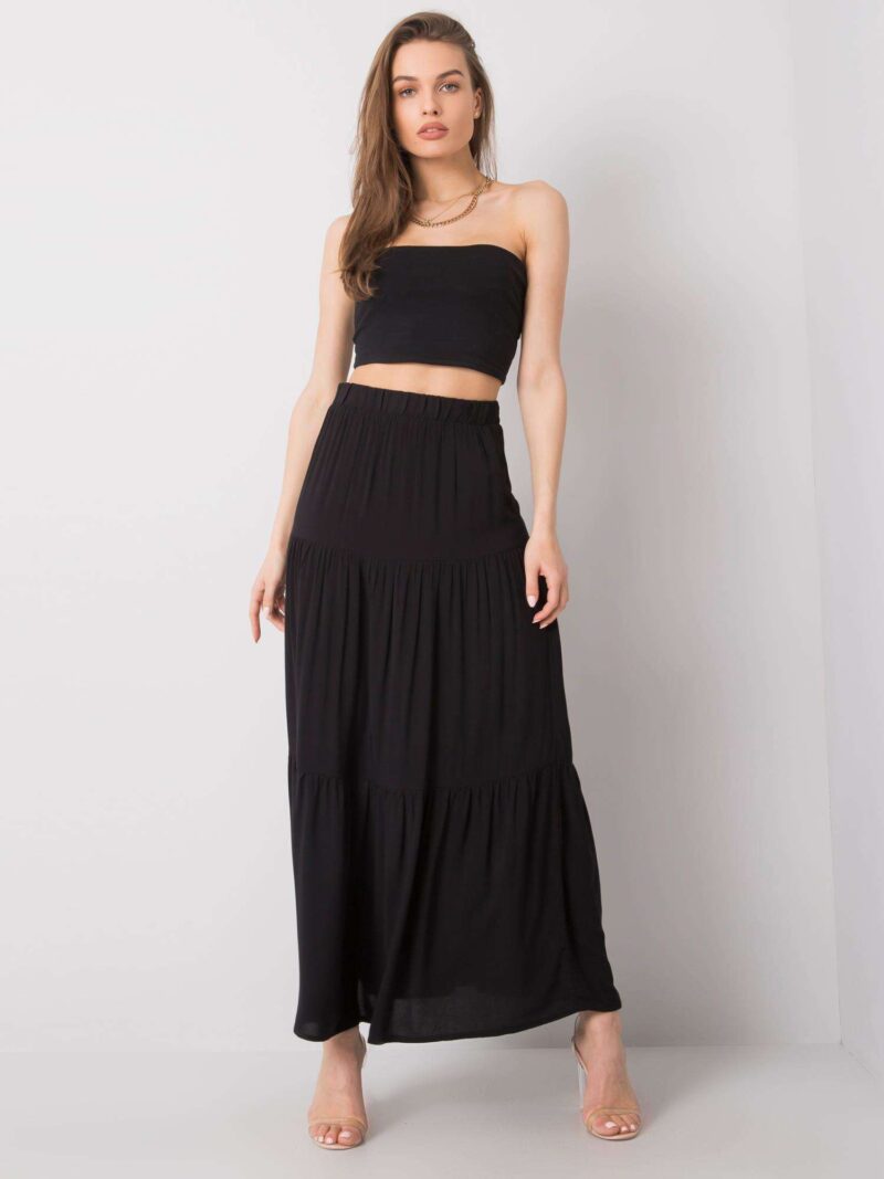 Czarna spódnica maxi