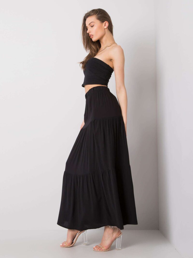 Czarna spódnica maxi - obrazek 2