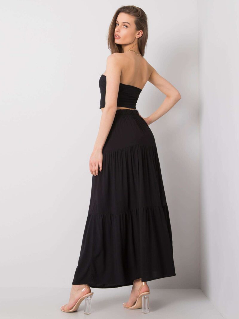 Czarna spódnica maxi - obrazek 3