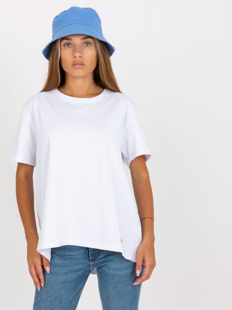 Klasyczny biały t-shirt damski - obrazek 2