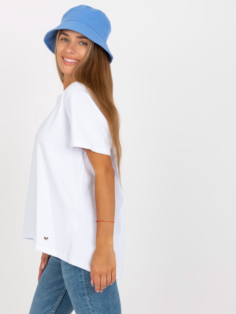 Klasyczny biały t-shirt damski - obrazek 3