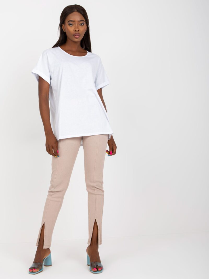 Biały t-shirt oversize - obrazek 2