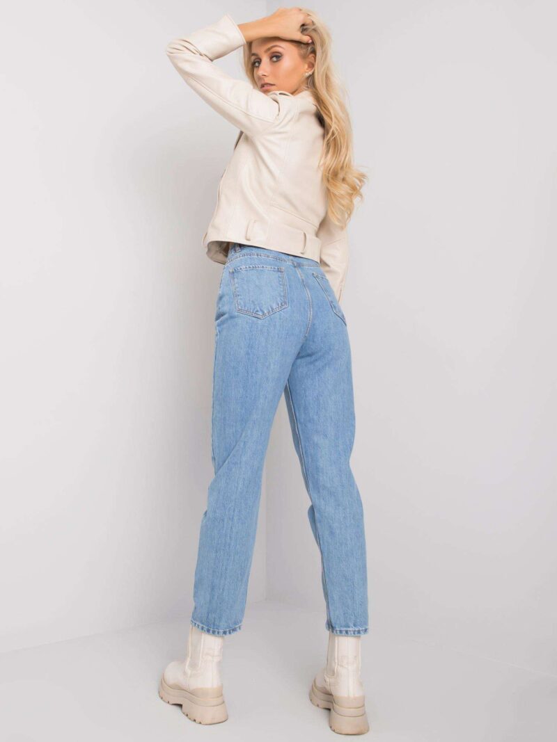 Jeansy mom z wysokim stanem - obrazek 2