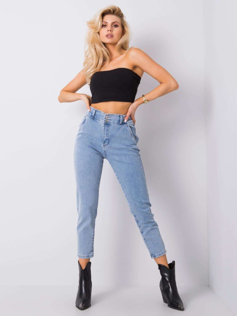 Jeansy mom high waist