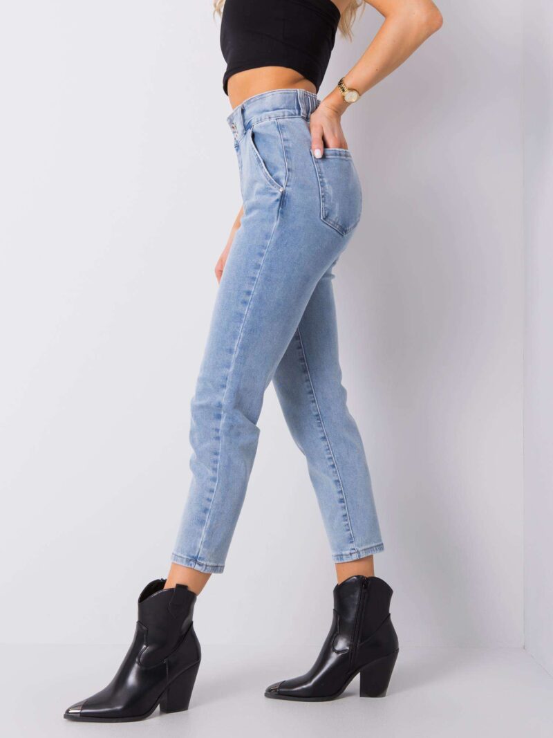 Jeansy mom high waist - obrazek 2