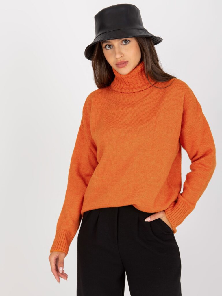 pomarańczowy sweter