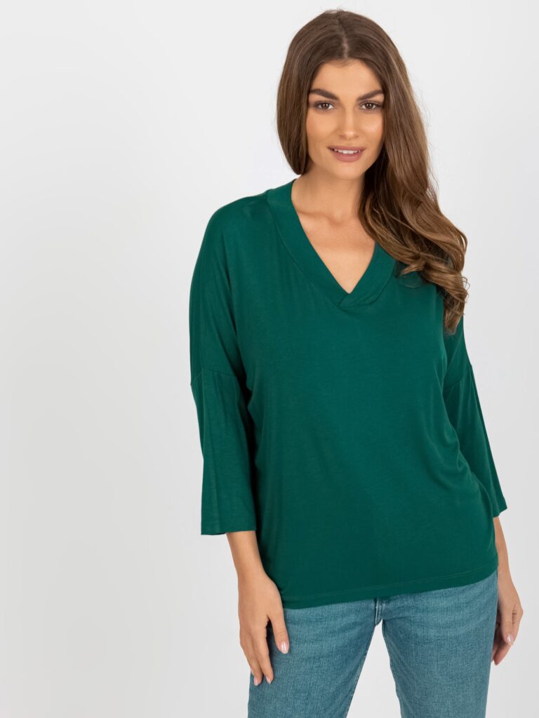 zielona bluzka oversize