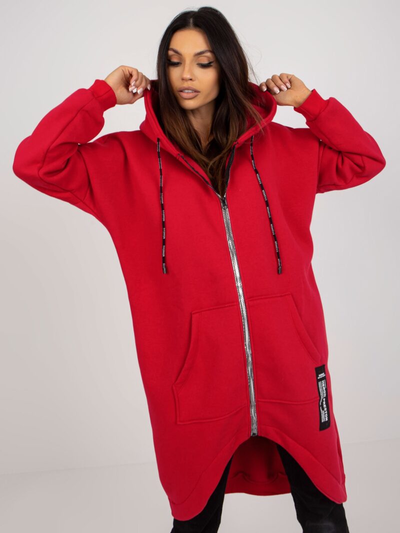 czerwona bluza damska