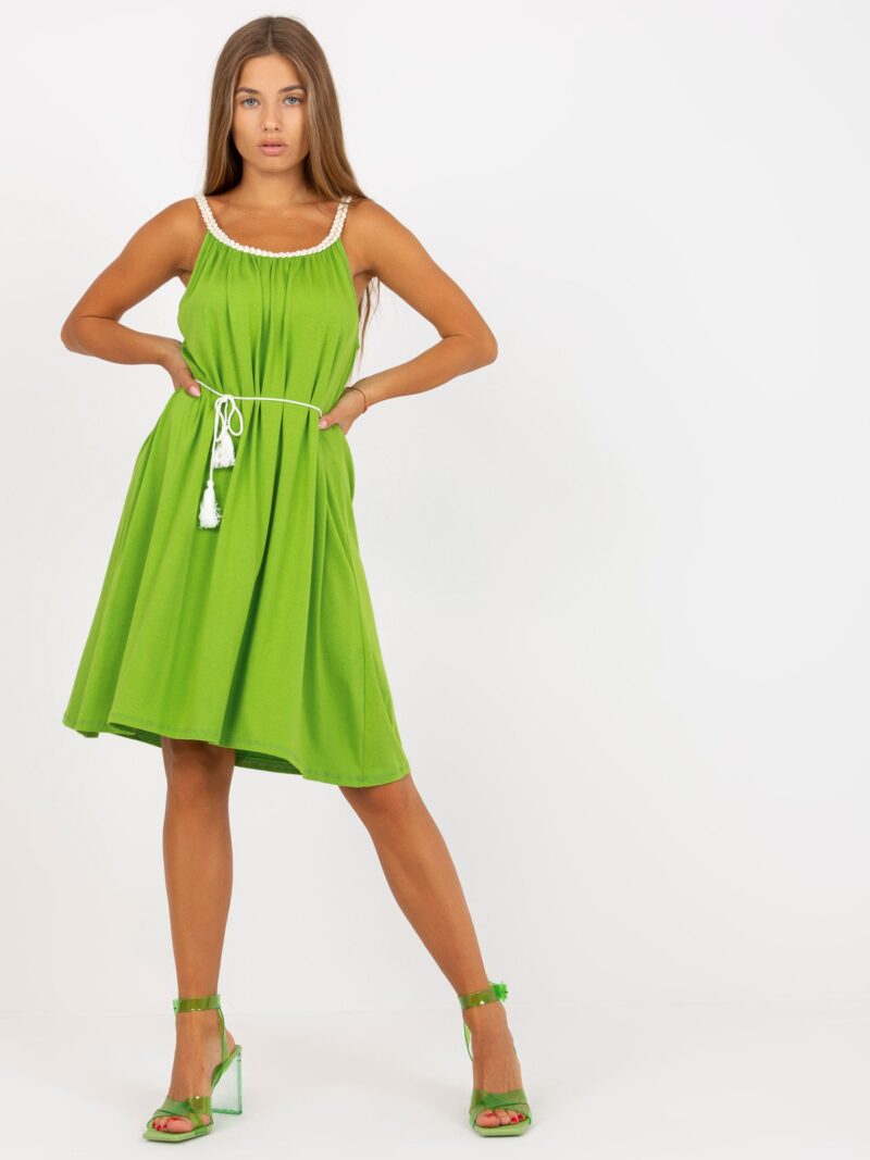 zielona sukienka boho