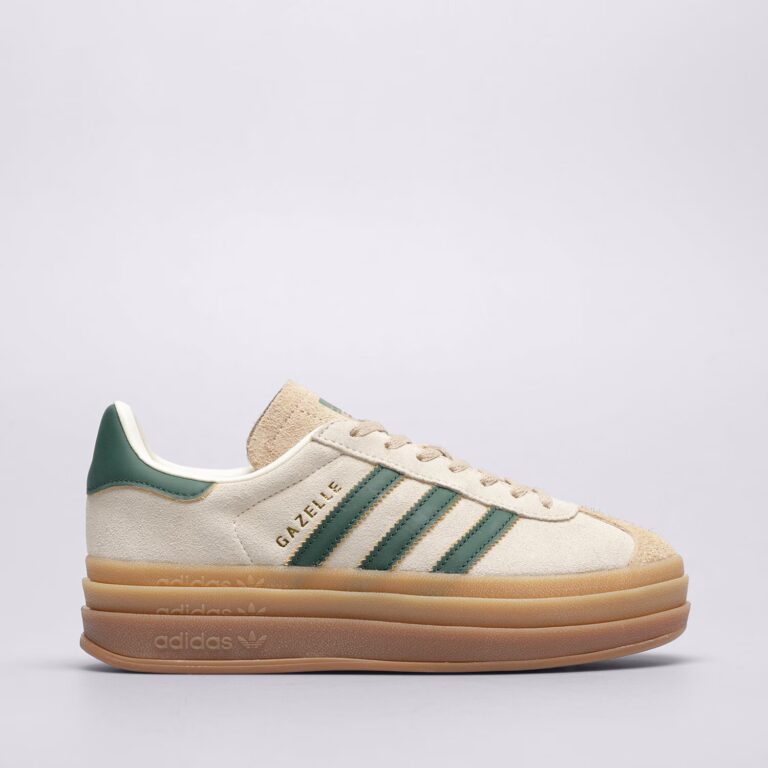 Buty Adidas Gazelle Bold Zielone Beżowe - ID7056