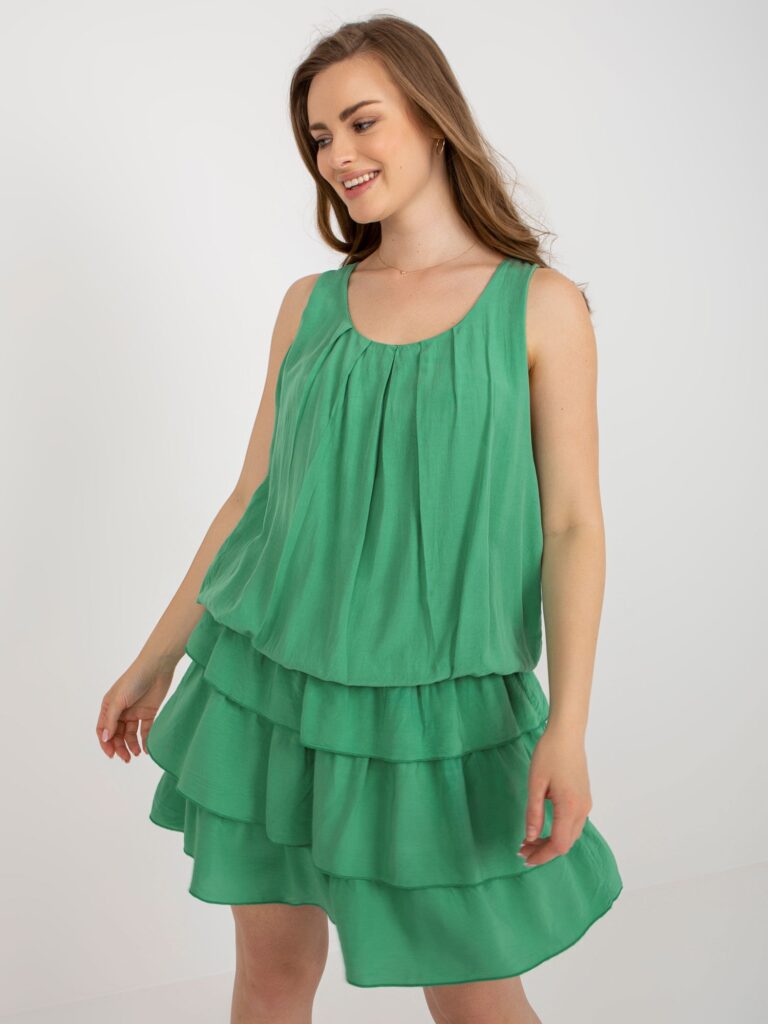 zielona sukienka mini letnia