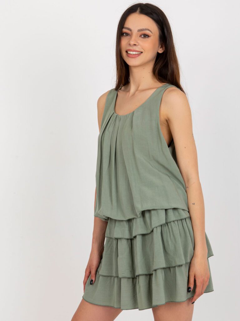 zielona sukienka letnia khaki