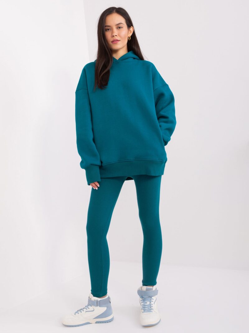morski komplet damski z bluzą oversize