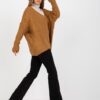 brązowy sweter oversize damski