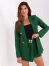 zielony damski komplet elegancki