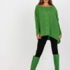 zielony sweter oversize damski