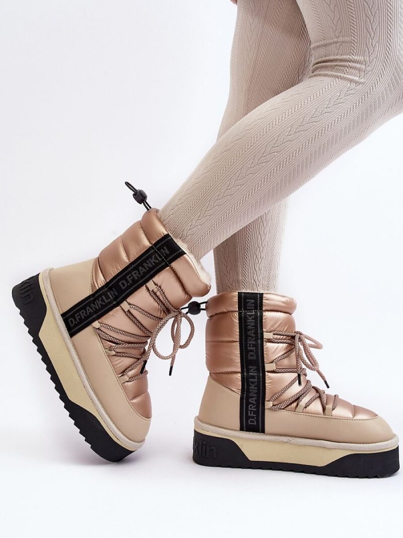Śniegowce Model D.Franklin DFSH371006 Beige - Step in style - obrazek 2