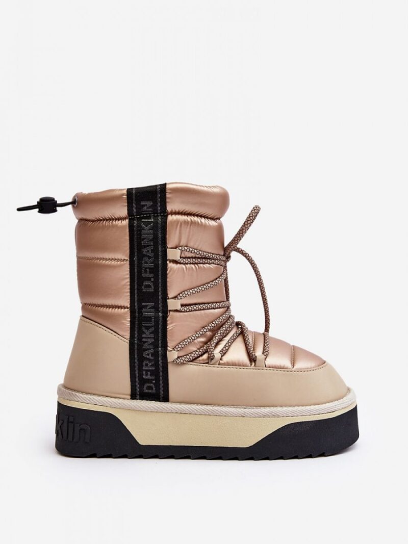 Śniegowce Model D.Franklin DFSH371006 Beige - Step in style - obrazek 3