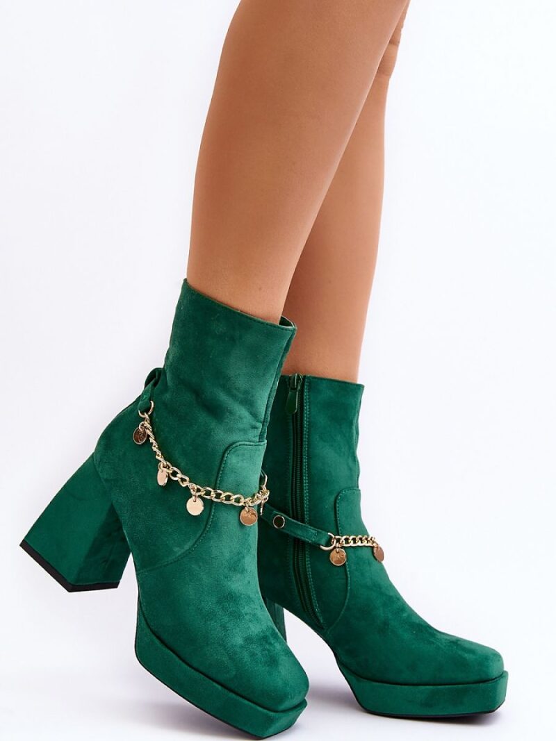 Botki Model Tiselo 168-500 Green - Step in style