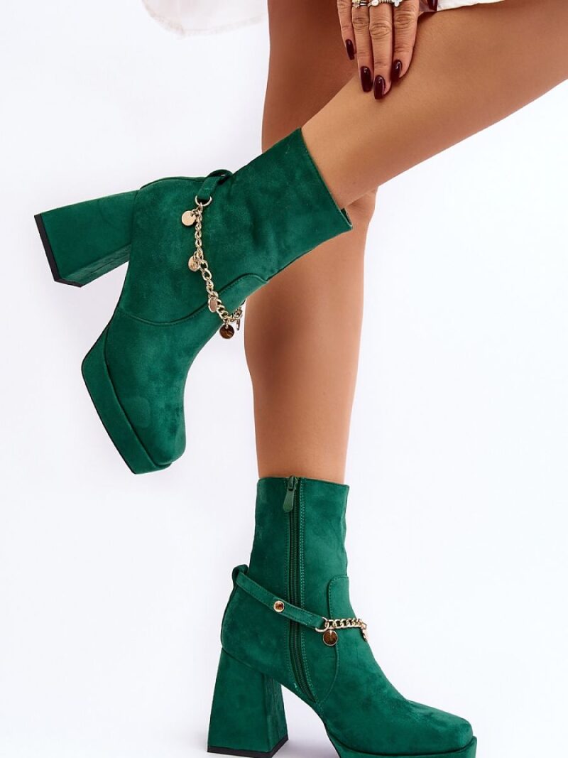 Botki Model Tiselo 168-500 Green - Step in style - obrazek 2