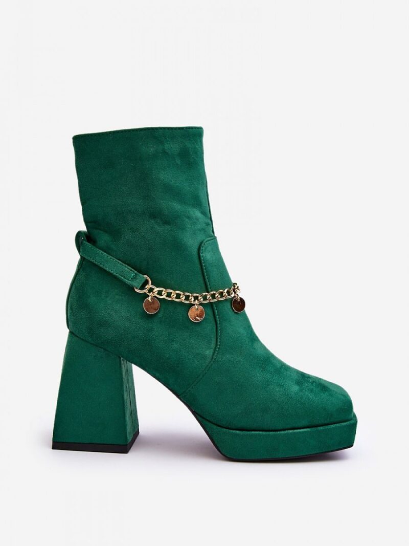 Botki Model Tiselo 168-500 Green - Step in style - obrazek 3