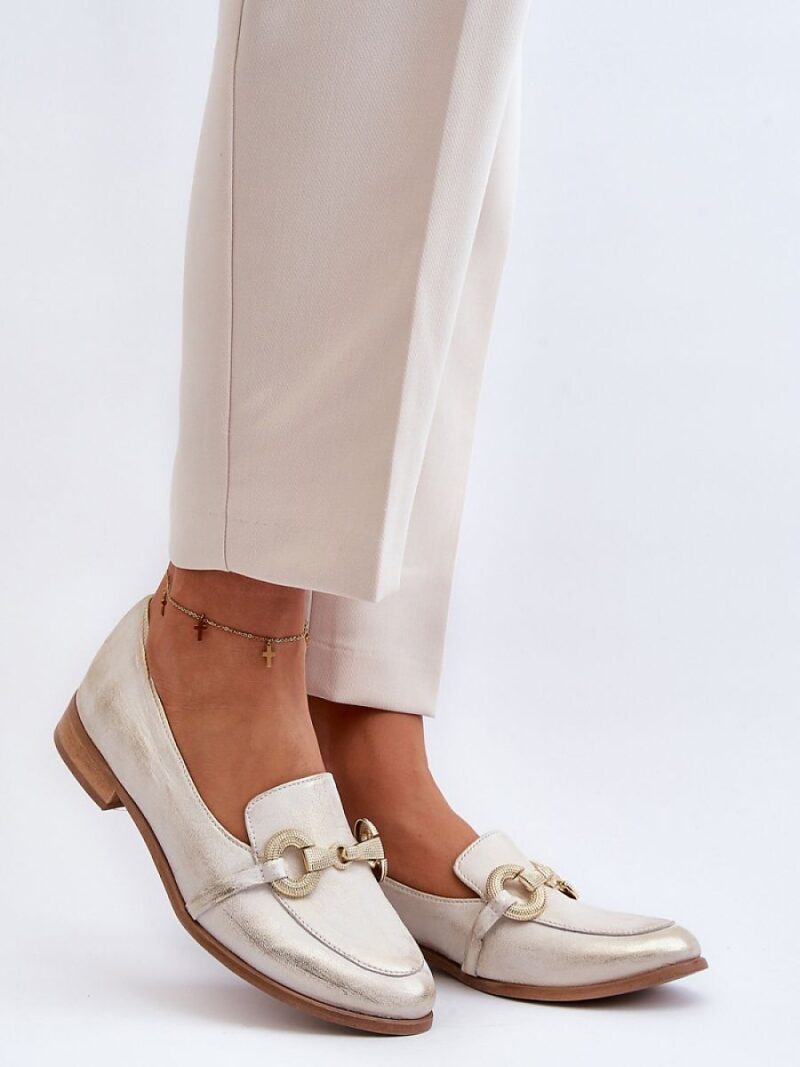 Mokasyny Model Zazoo 2880/004 Gold - Step in style