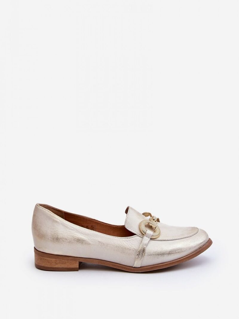 Mokasyny Model Zazoo 2880/004 Gold - Step in style - obrazek 3
