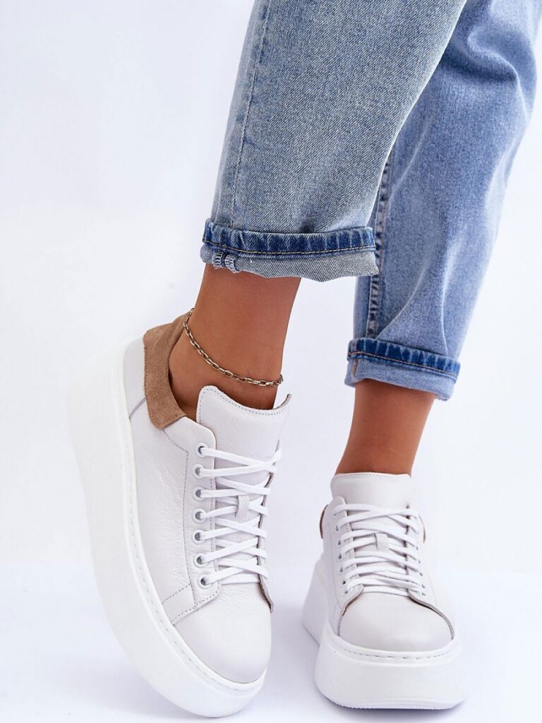 Buty Sportowe Model Lemar 10150 White/Capppuccino - Step in style