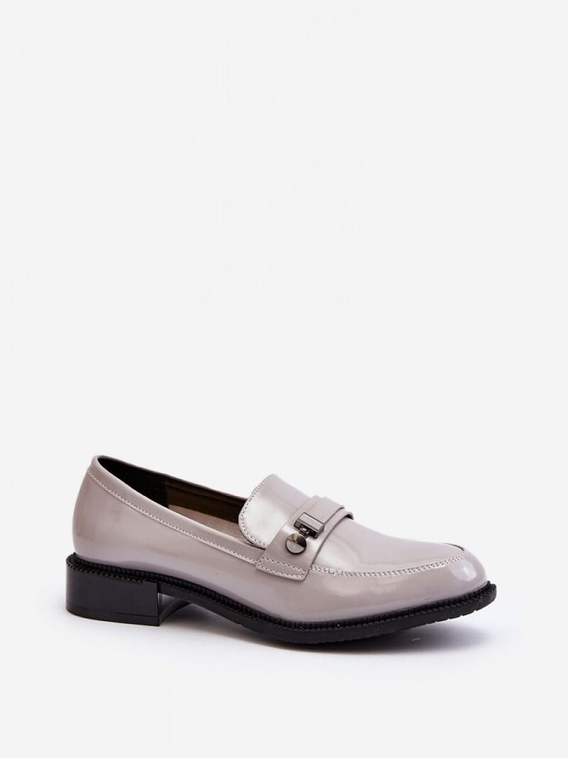 Mokasyny Model Nerilaja 66614 Grey - Step in style - obrazek 2
