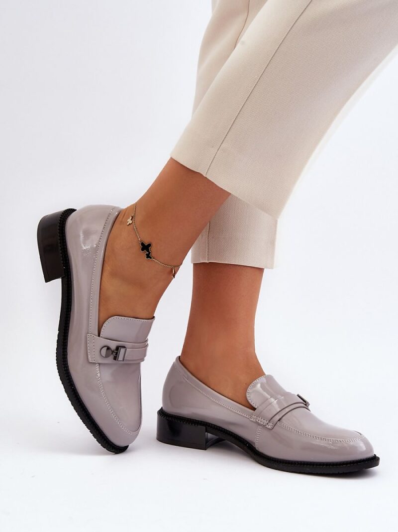 Mokasyny Model Nerilaja 66614 Grey - Step in style - obrazek 3