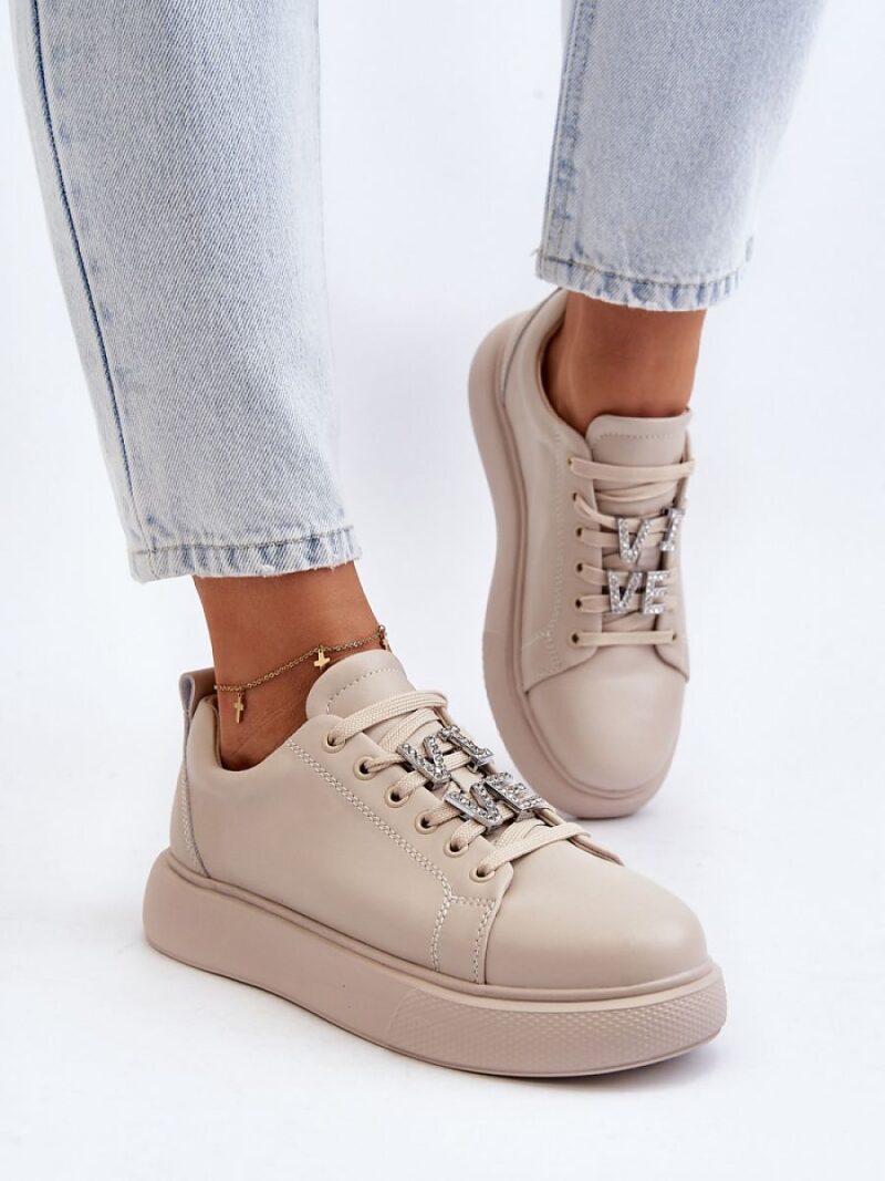 Buty Sportowe Model 72300 Dysuria Beige - Step in style