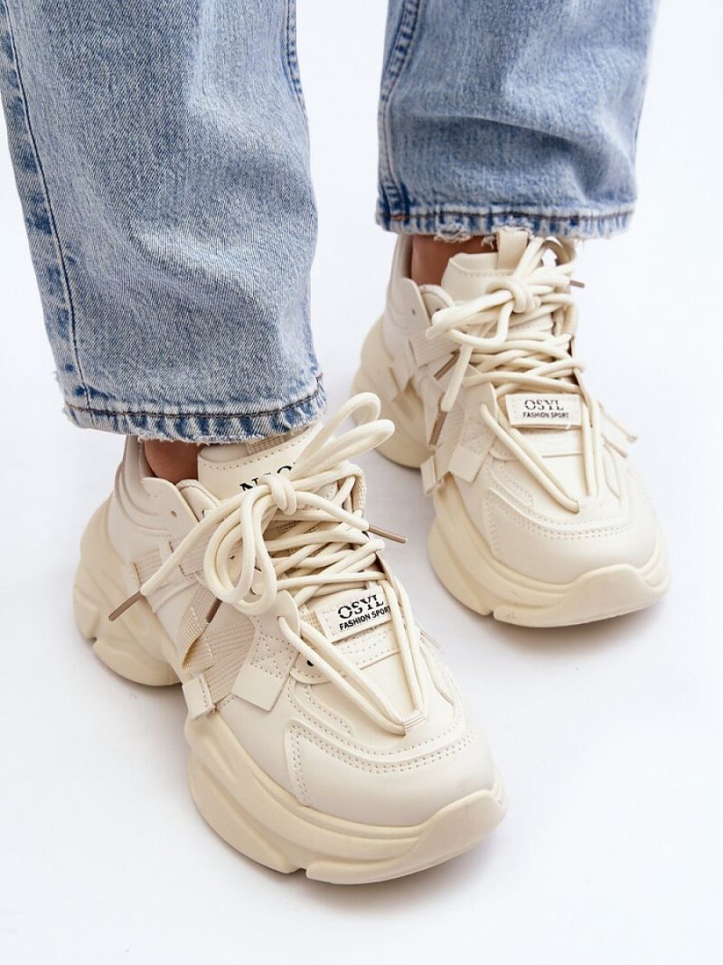 Buty Sportowe Model Windamella LA269P Beige - Step in style - obrazek 2