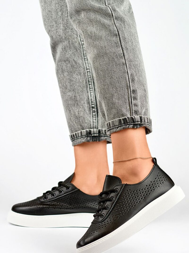Trampki Model 777-1B Black - PRIMO - obrazek 2