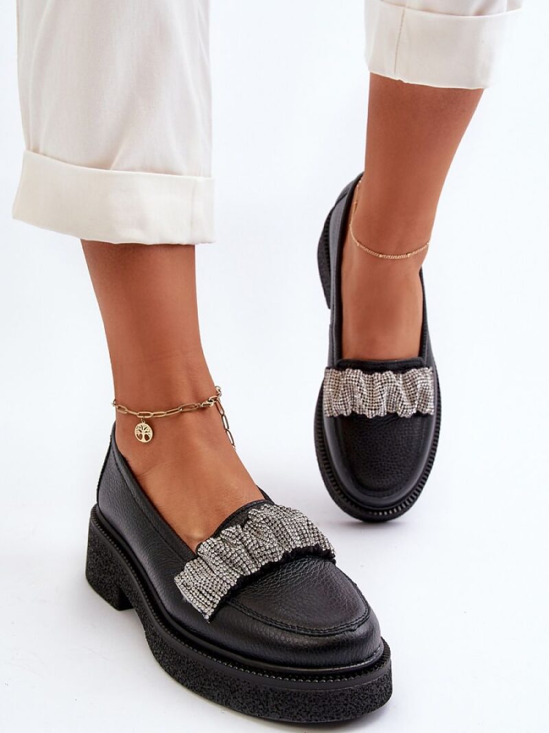 Mokasyny Model Zazoo 3419 Black Skóra - Step in style