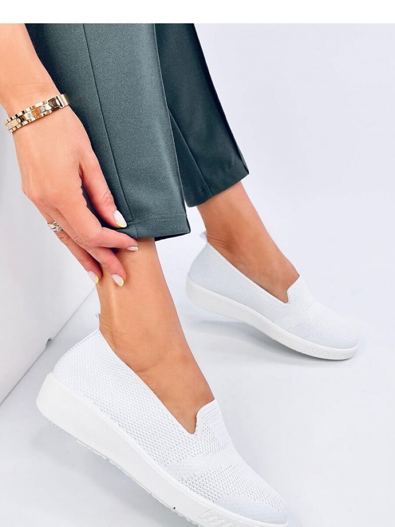 Tenisówki skarpetkowe COMBE WHITE - Inello - obrazek 2