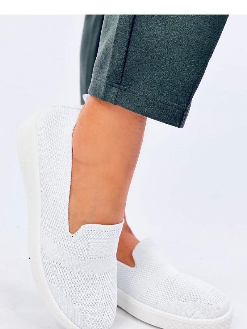 Tenisówki skarpetkowe COMBE WHITE - Inello - obrazek 3