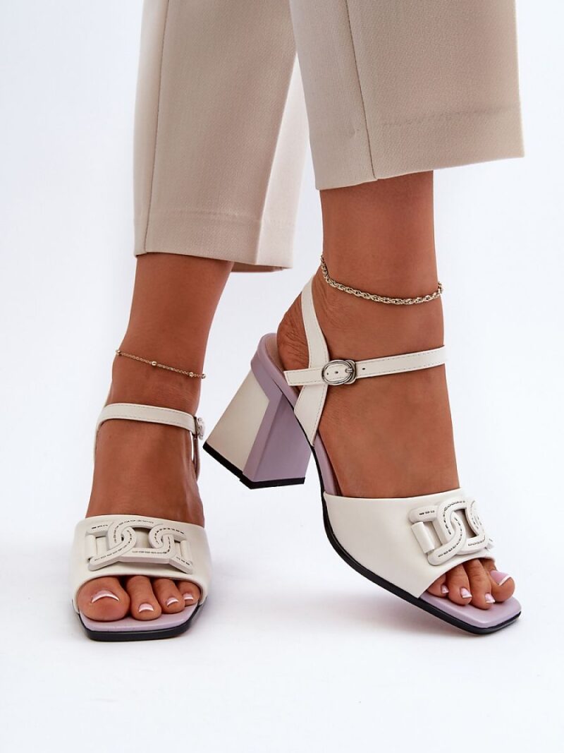 Sandały Model DA MR38-156 White - Step in style - obrazek 3