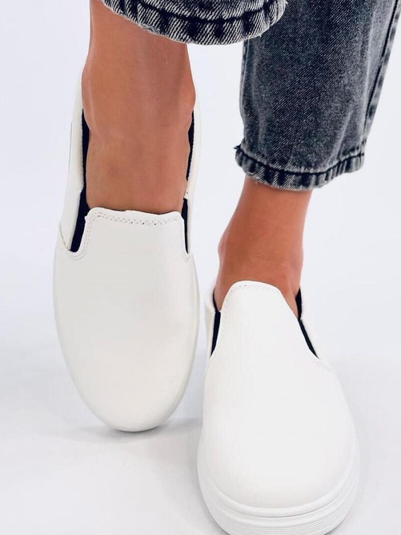 Trampki slip-on ALLIOT WHITE - Inello - obrazek 3