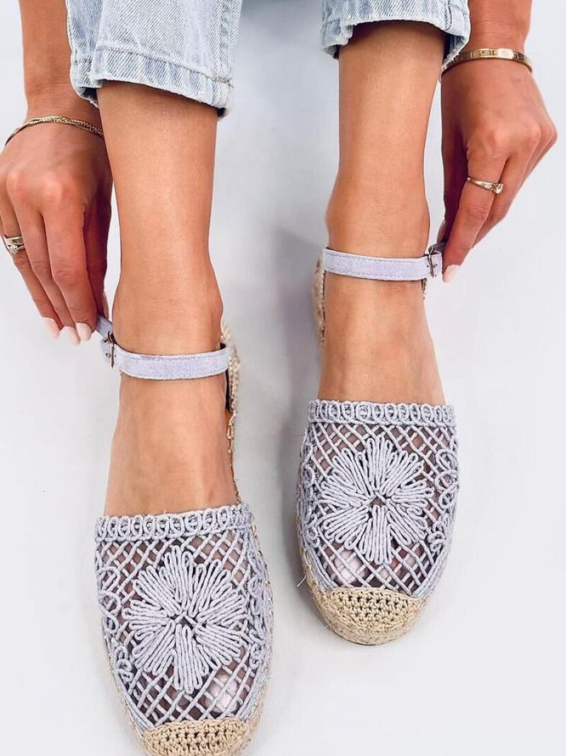 Sandałki ażurowe espadryle PREMAT PURPLE - Inello - obrazek 2