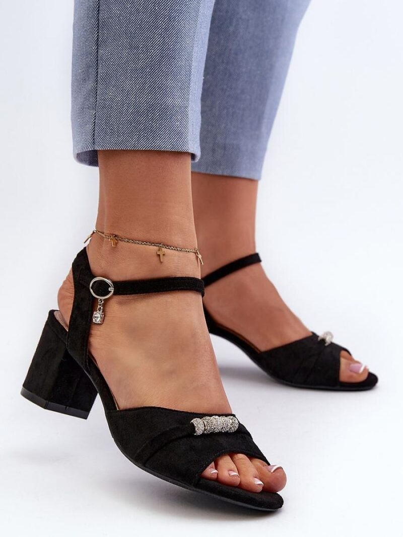 Sandały Model Narhi 20241 Black - Step in style - obrazek 3