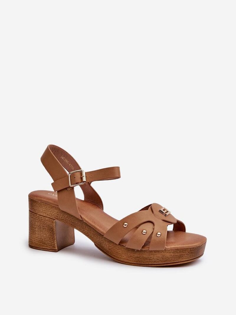 Sandały Model Assames 24SD98-6758 Brown - Step in style - obrazek 2