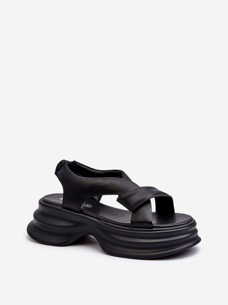 Sandały Model Goe NN2N4106 Black - Step in style - obrazek 2