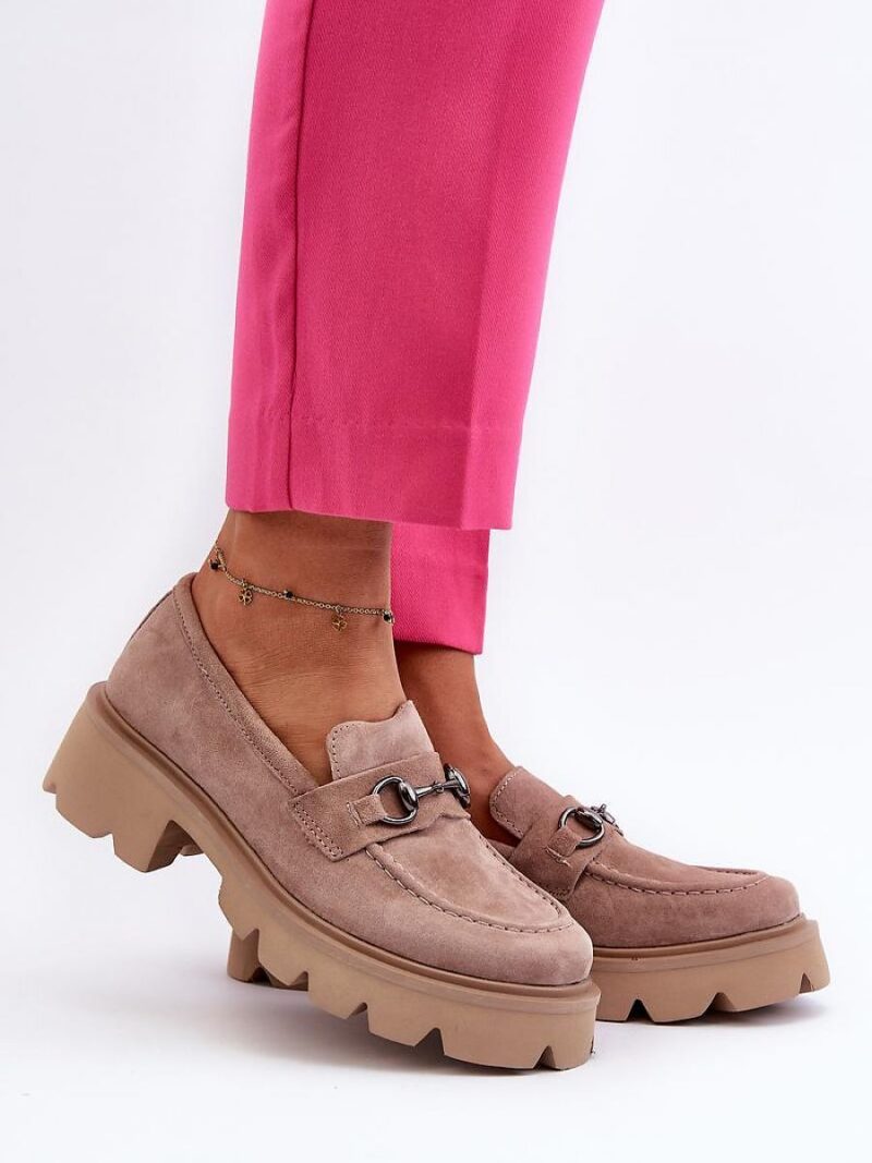 Mokasyny Model Neloria 7888 Beige - Step in style