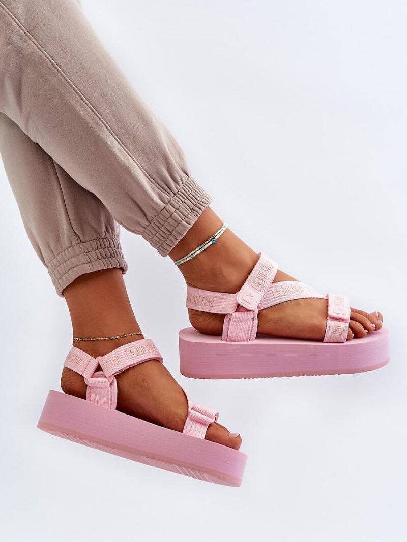 Sandały Model Big Star NN274A529 Pink - Step in style - obrazek 3