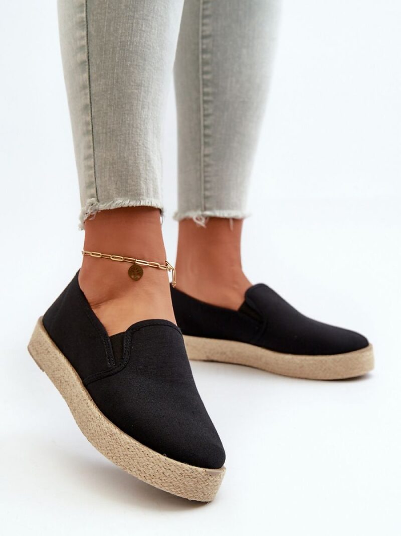 Espadryle Model Naloenma 24TX02-7698 Black - Step in style - obrazek 3