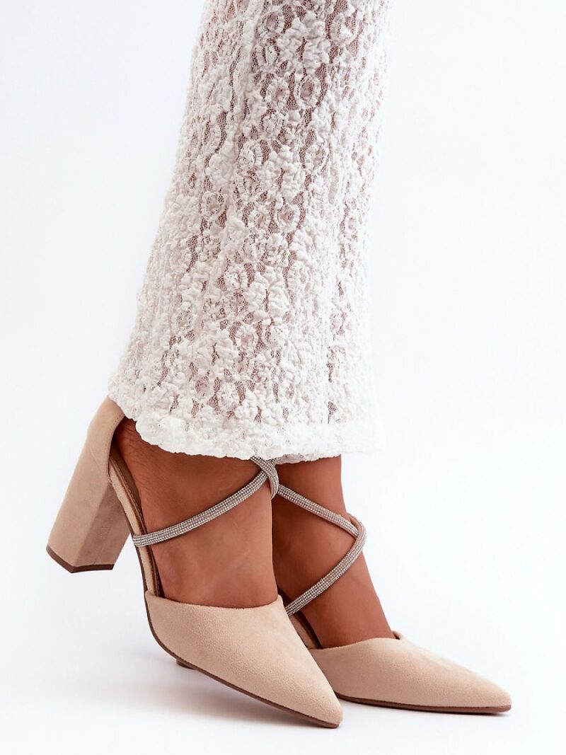 Czółenka Model Lagra QA205P Beige - Step in style