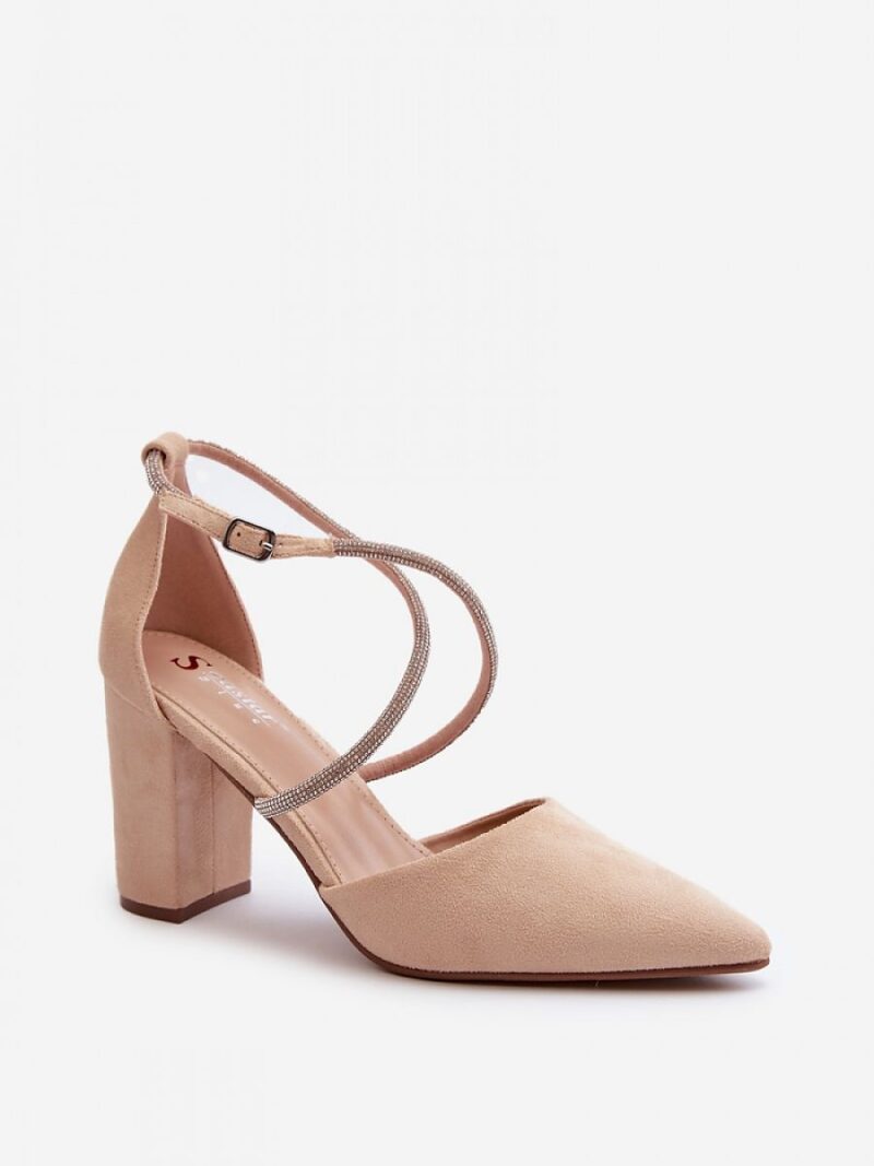 Czółenka Model Lagra QA205P Beige - Step in style - obrazek 2