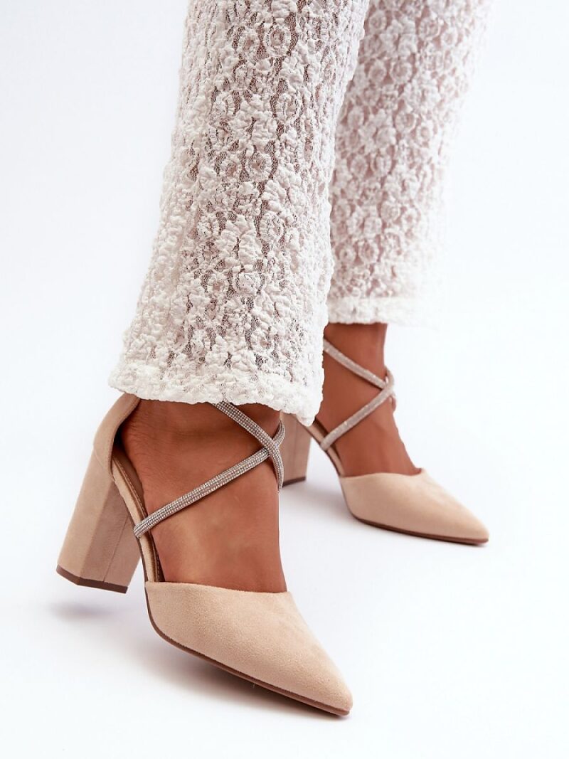 Czółenka Model Lagra QA205P Beige - Step in style - obrazek 3