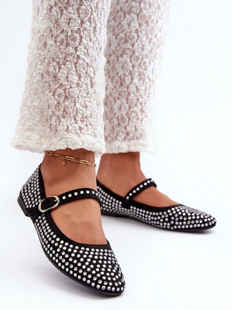 Baleriny Model Tinara T613P Black - Step in style - obrazek 3