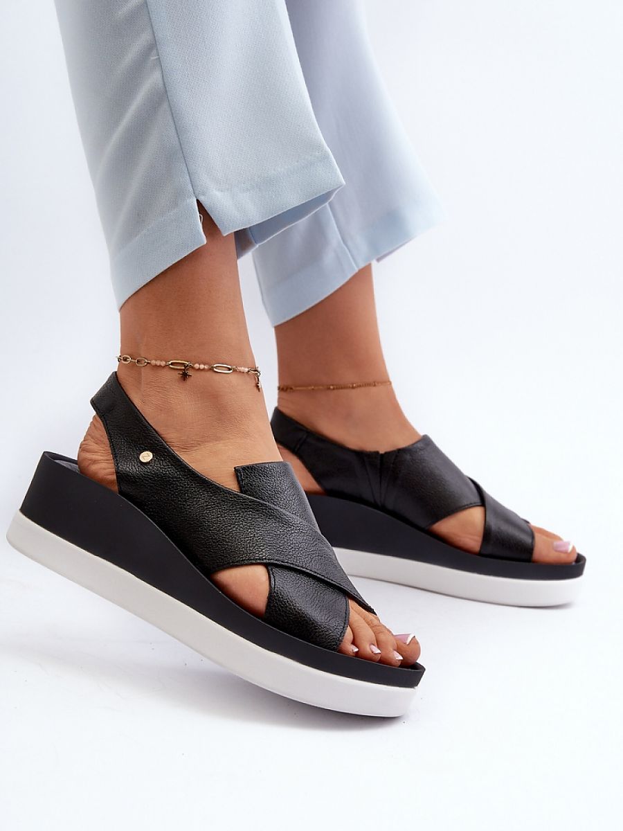 Sandały Model Zazoo 40256 Black - Step in style - obrazek 3